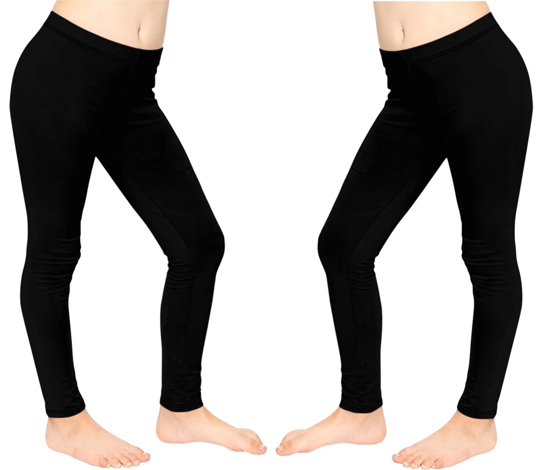 HUIACONG Leggings para niñas de 4 a 13 años para niños pequeños, pantalones activos de yoga, 2 piezas, Moon Star Sun, 4-5 Años