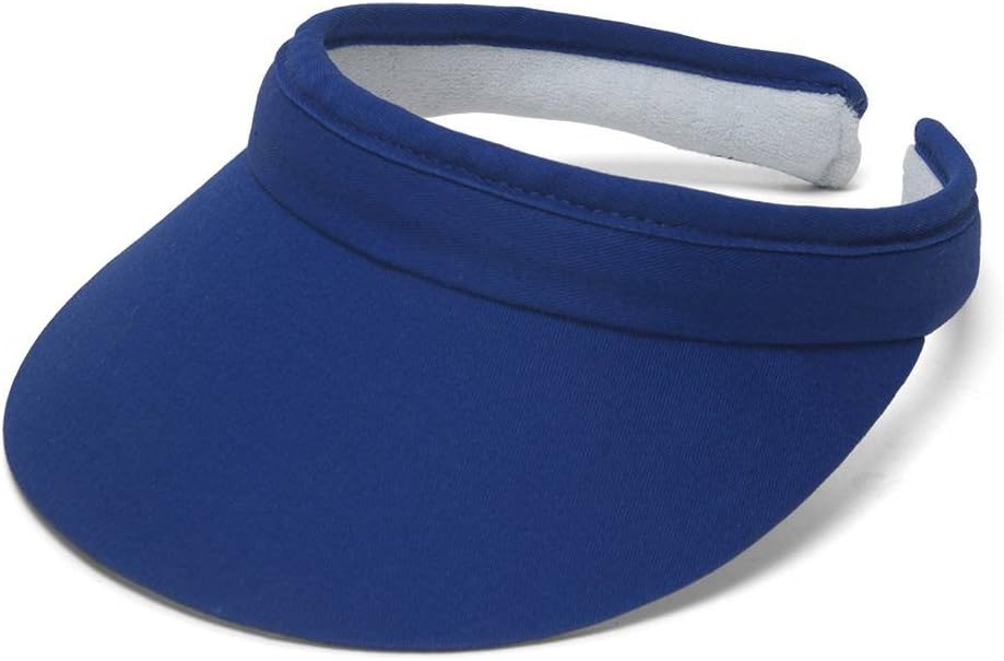 TOP HEADWEARMens Womens Sun Protection Sports Cotton Twill Clip On Golf Tennis Visor