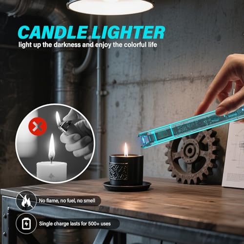 Encendedores Eléctricos Recargables Pack x2 7.5 pulg USB miniatura 5