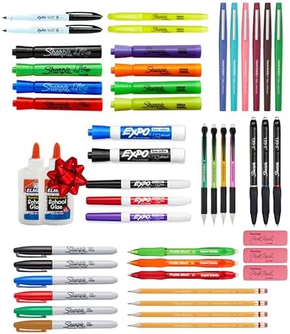 Sharpie School Supplies Variety Pack, BTS Teacher Pack, Expo, Paper Mate, Elmer’s Glue Sticks, Pourable Glue, Pencils, Dry Erase Markers, Highlighters, and More, 48 Count Sharpie School Supplies Variety Pack, BTS Teacher Pack, Expo, Paper Mate, Elmer’s Glue Sticks, Pourable Glue, Pencils, Dry Erase Markers, Highlighters, and More, 48 Count