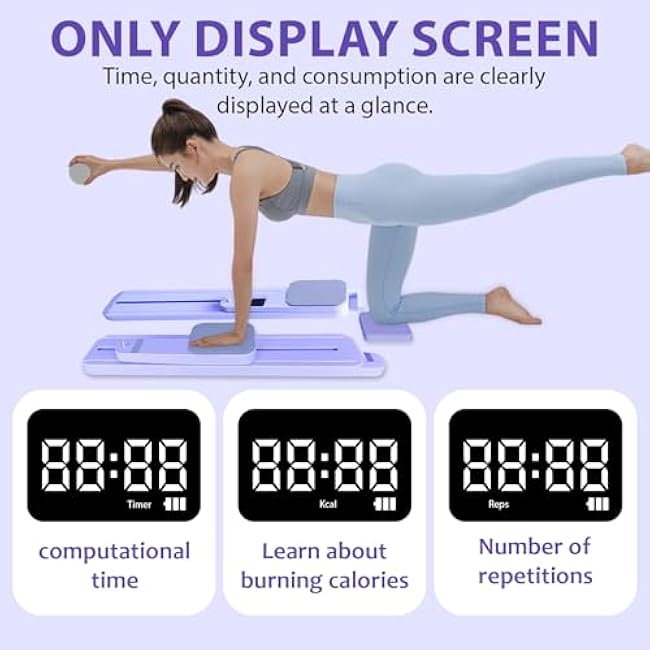 Foldable Ski Machine Exercise Equipment, Multifunctional Simulated Ski Trainer, Leg Exerciser Thigh Master for Women, Home Leg Pelvic Floor Muscle Workout, for Toning Fitness and Core Strength