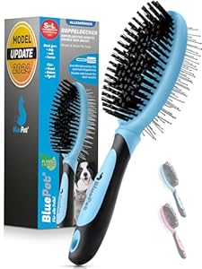 BluePet 2in1 Hundebürste für Fellpflege