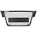 Adatto per Audi B8 S4 Grill Adatto Per Adatto per Audi A4 B8 Honeycomb Grill Adatto Per Adatto per Audi A4 B8 Honeycomb Grill Modifica Griglia Griglia Paraurti Anteriore Auto Adatta Per A4 / S4 B8 09-