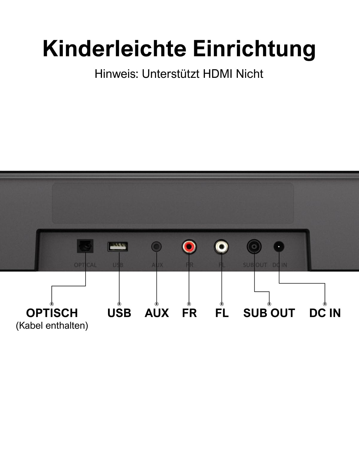 ULTIMEA 7.1ch Soundbar für TV Geräte, Heimkino Surround Sound System, 4 Surround Lautsprechern, 4" Subwoofer, App Steuerung, einstellbarem EQ, Bluetooth® 5.3, Aura A40
