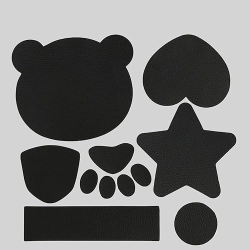 Miniatura 5 de Kit de reparación de cuero, cinta autoadhesiva para muebles, sofá, sillas y asientos de automóvil, 13.4 x 78 pulgadas (negro)