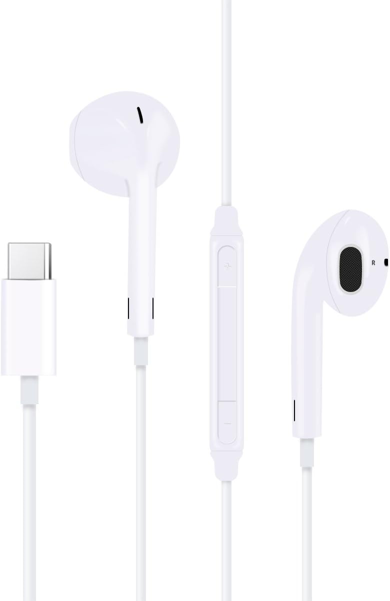 Type-c Earphone for Moto Z,Huawei Mate 10 pro,Nubia Z17,XiaoMi 6, HTC U11,Votones Wired In-Ear Earphones with Mic Compatible for Type-c Port Smart Phone which Without Headphone Plug