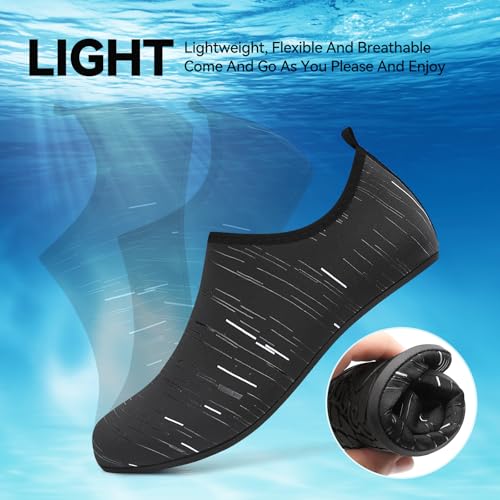 Image of Sixspace Water Shoes for Women Men Aqua Socks Swim Shower Beach Barefoot Pool Quick-Dry Non Slip Lake Surf