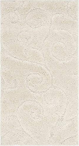 Image of Handwoven Microfibre 3D Rug for Living Room (Ivory & Ivory, 2 X 5 Feet (Runner), Microfibre)