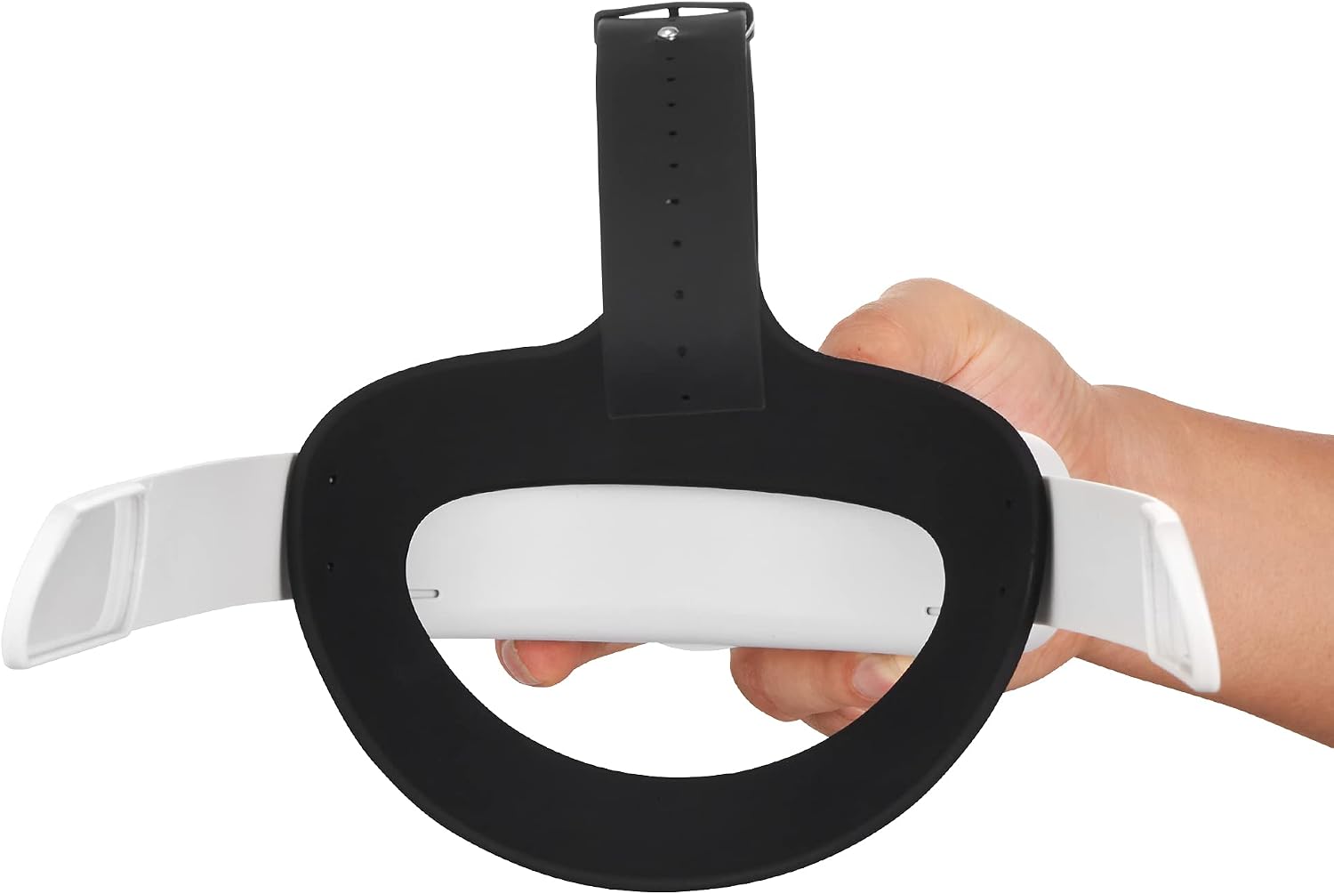 Soarking Headset Accessories Elite Head Strap Replacement Parts for Quest 2,Carrying Case Friendly(White_Black)