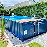 Piscinas personalizadas de 20 pies y 40 pies, diseño de fibra de vidrio prefabricada para uso en exteriores