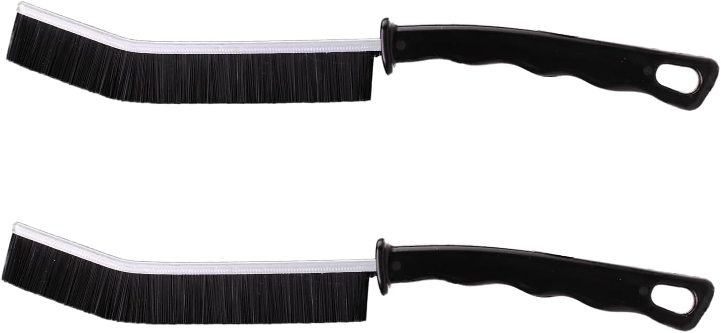 2 Pcs Crevice Cleaning Brush Hard Bristle Gap Brush Multifunctional for Bathroom Household Kitchen Tiles Window Crevice Cleaning Tool