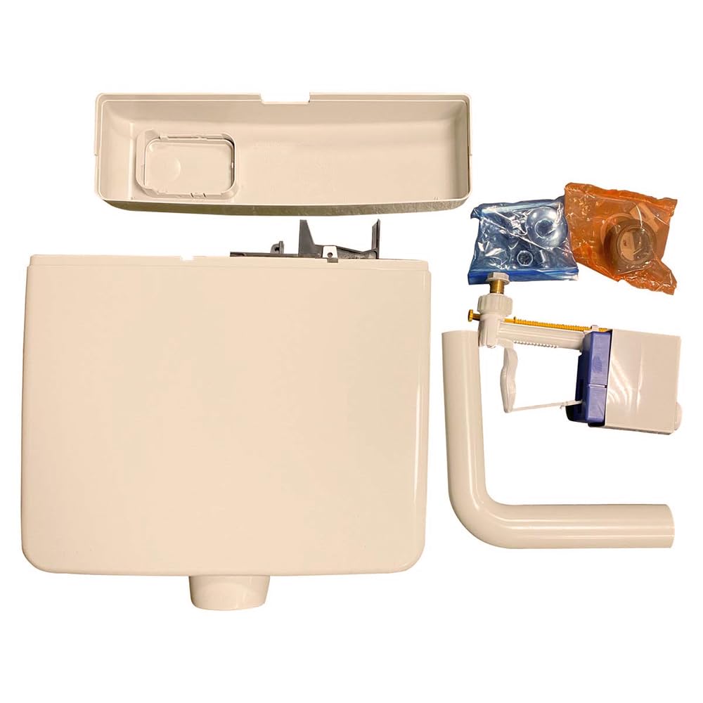 Belvit WC Spülkasten 3-9L Aufputzspülkasten, Bahama Beige