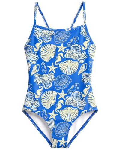 Image of weVSwe Baby Girl Swimsuit One Piece Swimsuit Cute Toddler Girls Sleeveless Bikini Kids 2-10 Years