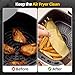 260PCS Air Fryer Liners for Ninja Crispi 4-in-1 Portable Glass Cooking System, Disposable Ninja Crispy Air Fryer Accessories, Non-Stick Square Parchment Paper Liners Unbleached
