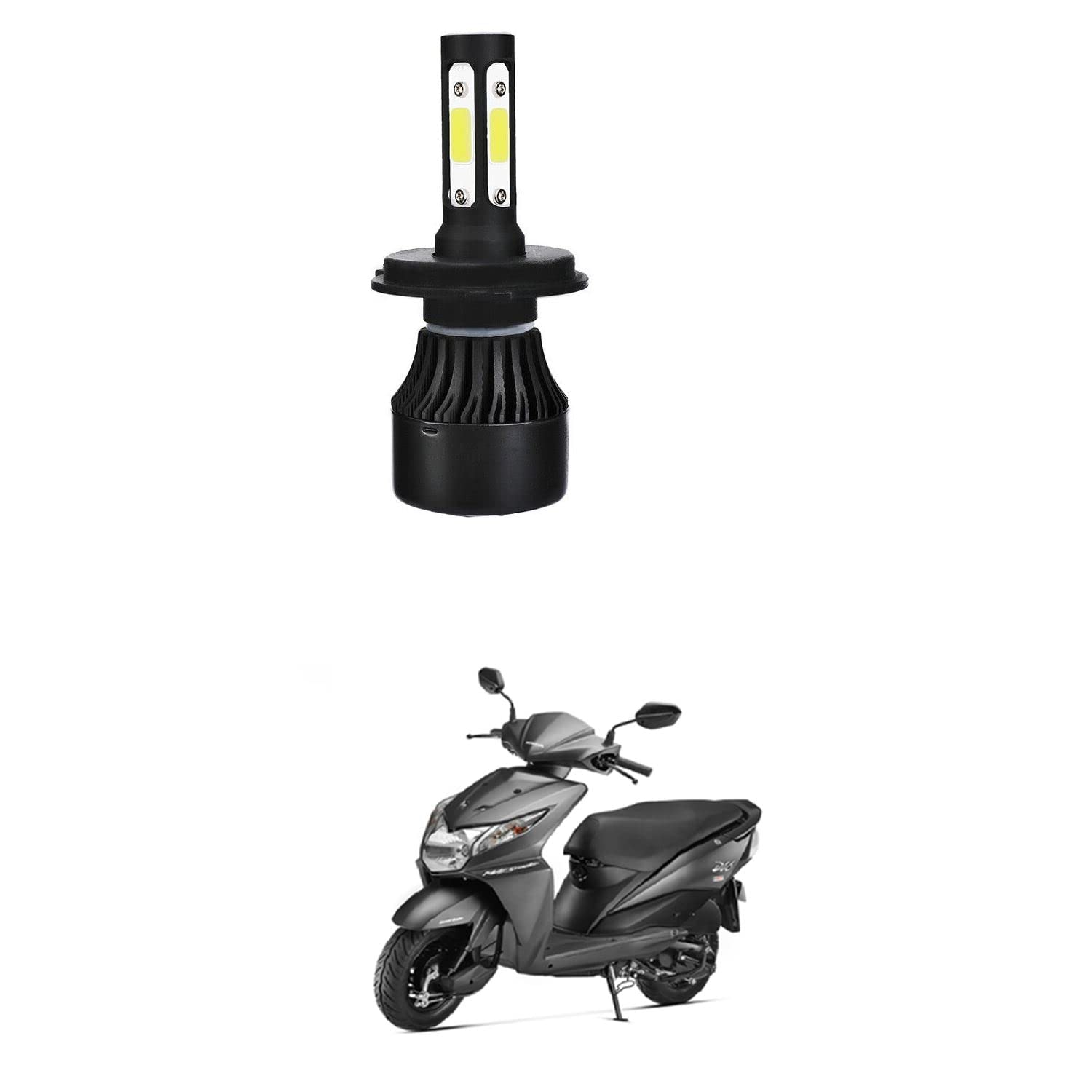 XZRTZ H4 LED Motorcycle Headlight Bulb Hi/Lo Beam LED Car Headlight H4 Headlamp Compatible With H-onda Dio BZ24234-image-34