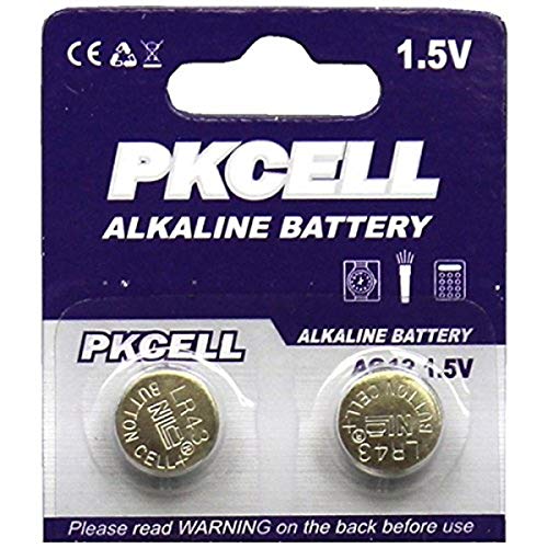 BlueDot Trading AG12 1.5V Alkaline Coin Cell Battery for Watch, Hearing Aid, Calculator, Flashlights, Keyless entry, LR43 SR43 260 386 Batteries, 1 Pack, 10 Count