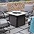 Grand Patio Outdoor Gas Fire Pit Table 32 Inch Ceramic Tile Tabletop Propane Square Fire Table with Cover/Lid for Patio Up to 40,000 BTU Heat