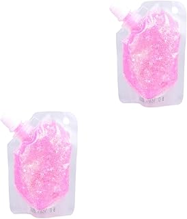 2 Peças 1 Pó De Glitter Corporal Glitter Gel Corporal Glitter Gel De Cabelo Lantejoulas Gel Corporal Glitter Maquiagem Lantejoulas De Unhas Glitter Sombra De Olho Unhas Gel