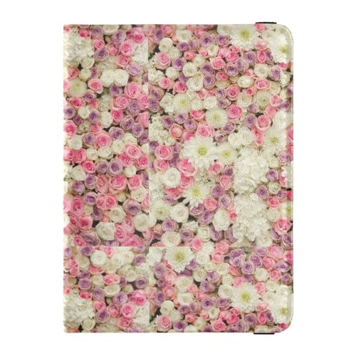 Custodia per passaporto per donne e uomini per da viaggio con blocco RFID motivo floreale Fiori floreali Taglia unica Casual