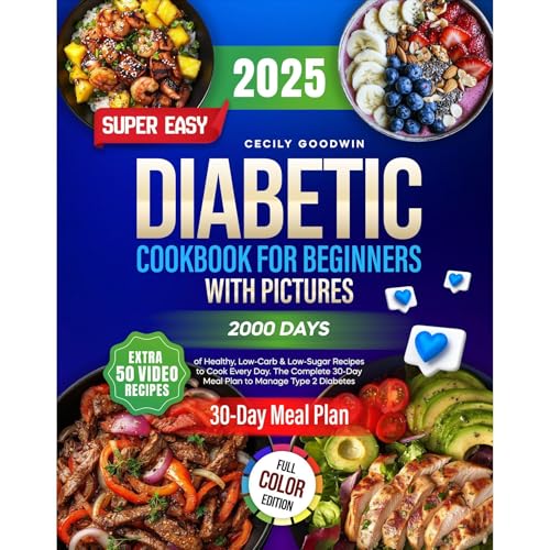 Super Easy Diabetic Cookbook for Beginners with Pictures by Cecily Goodwin episode artwork