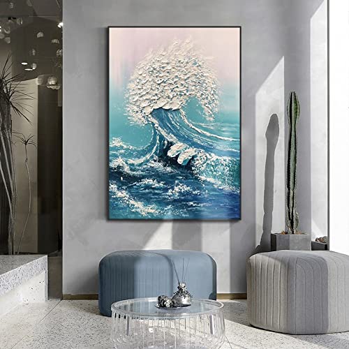 Kit diamond painting vagues grande taille 40x100cm mosaïque 5D - 2