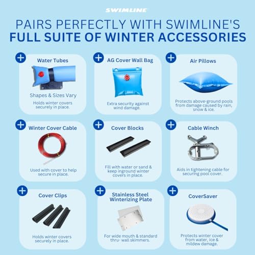 Cubre piscina Swimline Hydrotools 37 ft redonda miniatura 7