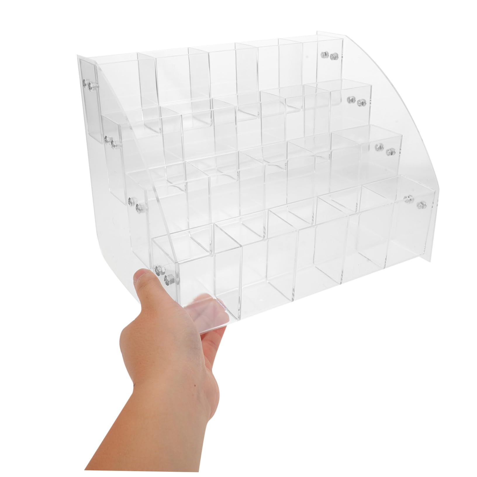 PRETYZOOM Expositor de Papelería Transparente de Plástico Portalápices Organizador de Escritorio para Bolígrafos Lápices Pinceles de Arte para Oficina Escuela y Estudio