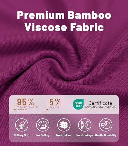 Image of NACHILA Bamboo Viscose Nightgowns for Women Cooling Night Gown with Pockets