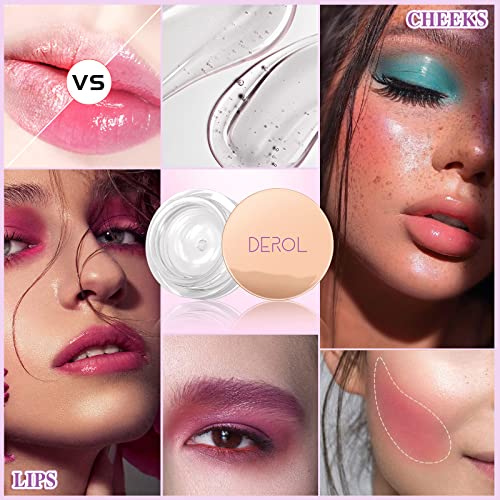 Lokfar 1Pcs Color Changing Clear Blush For Cheeks And Lips, Moisturizing Multi-Use Rouge Blush Gel, Magic Tinted Blusher Waterproof Transparent Cream Blush, Glossy Shiny Finish Blush Makeup - 0.19Oz/ 4G #TOP6