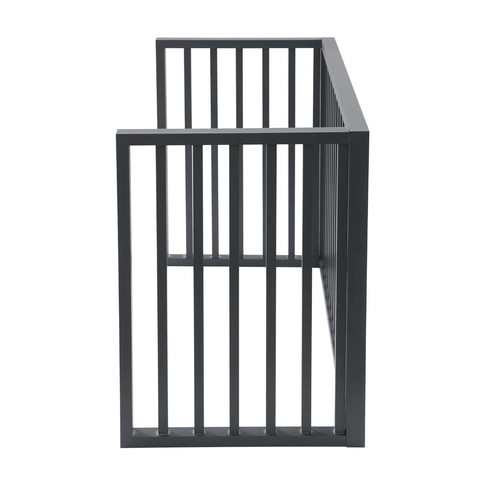 Valla de aire acondicionado, cubierta protectora de aleación de aluminio para aire acondicionado exterior, protección visual, cubierta 100 x 50 x 70 cm