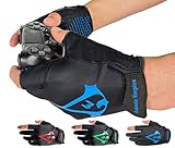 Americ Empire Pro Fingerless Gaming Gloves for Sweaty Hands 【As Seen on TV】 Gamer Gloves PS4,...