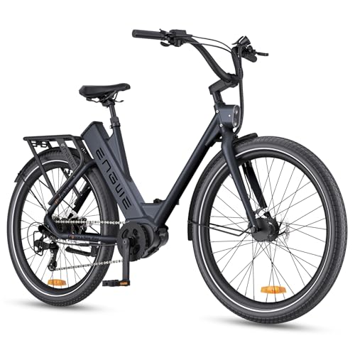 ENGWE E Bike Mountainbike, Ebike 260km Reichweite durch 36V 19.2Ah Akku, E-Bike 250W Mittelmotor Max 25km/h, Elektrofahrräder 27.5 * 2.4 Zoll Reifen, Pendler Elektrofahrrad für Erwachsene P275