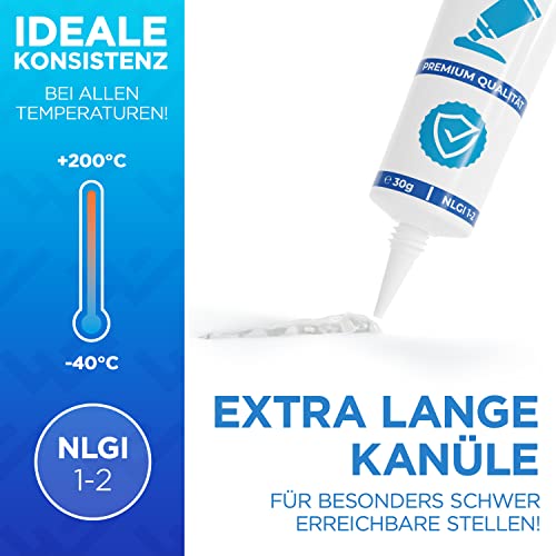 LOBENSWERK 30g Silikonfett für Kaffeevollautomaten [NSF geprüft] Schmierfett für Armaturen, Dichtungen, O-Ringe - Armaturenfett - universell anwendbar