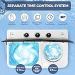 30Lbs Capacity Portable Washing Machine Nictemaw Twin Tub Compact Laundry Machine with Built-in Drain Pump, Washer and Spin Dryer Combo (19Lbs+11Lbs), Mini Washing Machine for Apartments, Dorms, RVs - Image 4