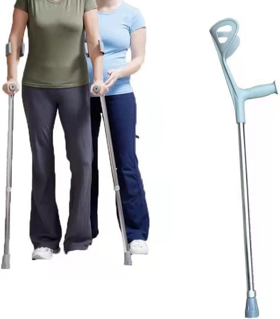 Muletas De Codo Abierto Muletas De Brazo Rehabilitación De Fracturas Para Jóvenes Muletas Dobles Telescópicas Antideslizantes Ligeras Muletas De Axilas Andador Muleta Auxiliar Pequeño Regalo Una