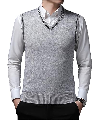 Suéter camisetas tipo chaleco de punto slim fit para solucionar el frío en oficinas casuales