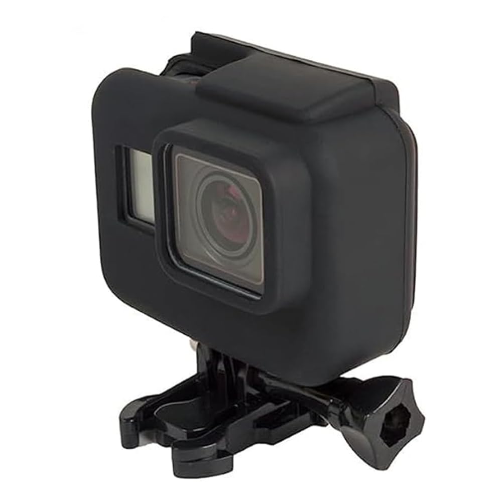 Action Pro Silicone Cover Side Frame Case Compatible with GoPro-5/6/7 Action Camera (Black)