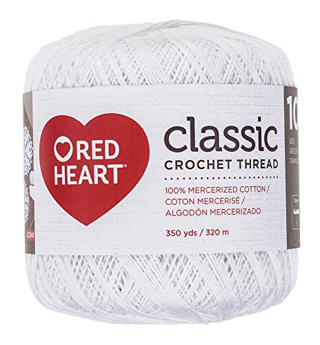 Image of Red Heart Coats Crochet Classic Crochet Thread, 10, White