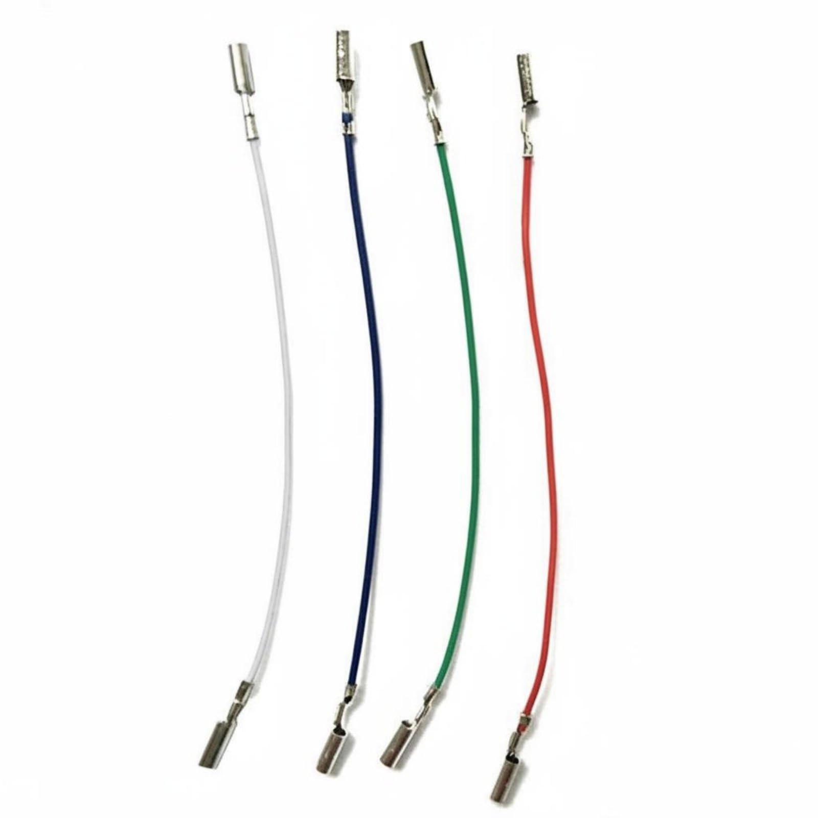 4 Pieces Color-Coded Turntable Headshell Leads Phono Wires Stylus Connection Cables-picture-13