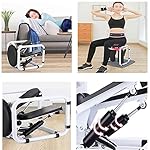 VejiA Fitness Stepper Stair Stepper Aerobic Step Machine Exercise Equipment Full Body Workout for Exercise in Office and at Home with Digital Monitor - Image 4