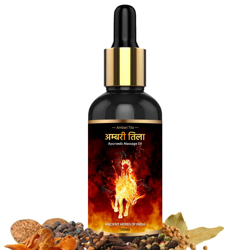 Ambari Tila Ayurvedic Massage Oil for Men | Shilajit and Ashwagandha