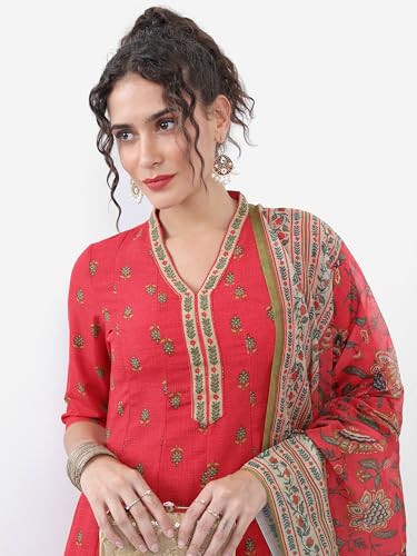 Image of Vishudh Women's Ethnic Set | Regular Fit | Fashion Outfit | with Comfortable Wear
