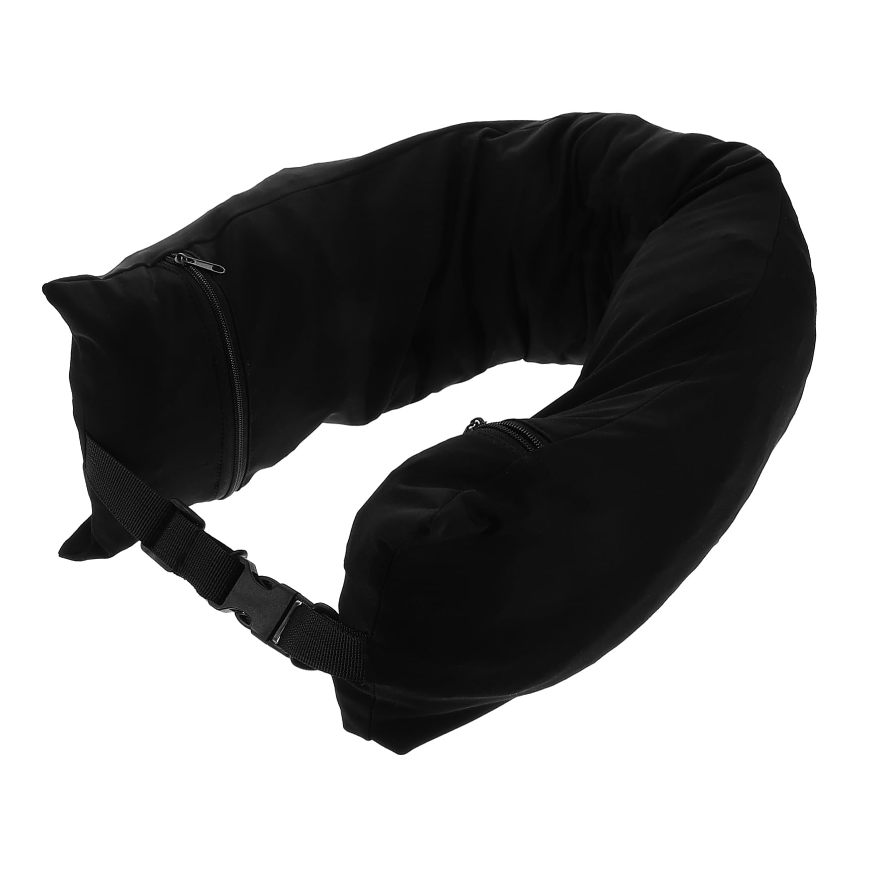 BESTonZON Comfortable Travel Pillowcase Stuffable Adjustable Neck Pillow for Airplane Car Camping