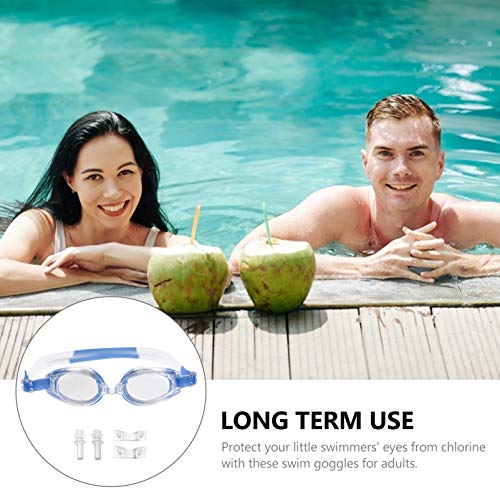 BESPORTBLE Lentes de Óculos de Natação Óculos de Natação de Silicone Anti Nevoeiro Óculos de Proteçã