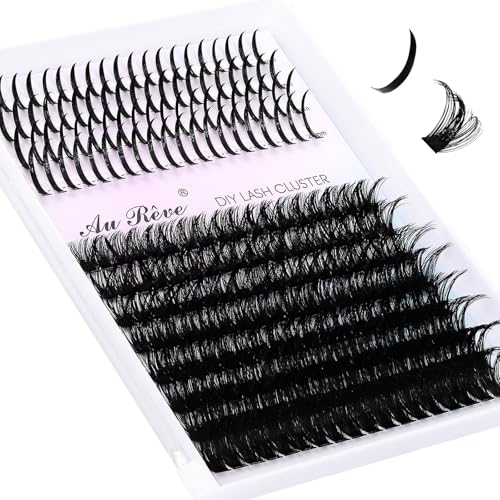 Lash Clusters Spikes Eyelash Clusters with Spiky Cluster 12-18mm Fluffy Volume 100D Individual Lashes Lash Extensions Wispy D Curl Manga Natural Cluster Anime Eyelash Extensions