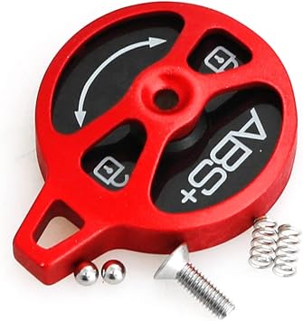 heyous Bike Fork Lock Cap Bicycle Fork Supension Lock Cover Red Aluminum Shoulder Control Damper Fork Speed Lock Cover Bicycle Accessories