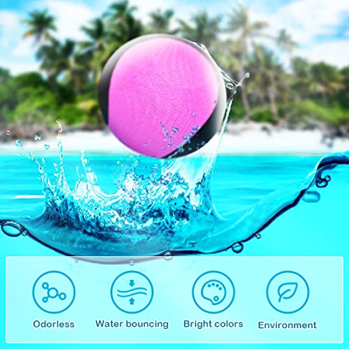 Aurasky 3 Stück Wasserball, Springender Wasserball, Strandball Wasserspringball, Stressabbau Ball, Wasserhüpfball Geschenk für Kinder Erwachsene Schwimmbad Strand Outdoor-Aktivitäten