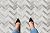 Retro Self Adhesive 12-Inch Vinyl Floor Tiles, 20 Tiles - 12" x 12", Stone Herringbone Pattern - Peel & Stick, DIY Flooring for Kitchen, Dining Room, Bedrooms & Bathrooms by Achim Home Decor
