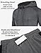COOFANDY Men Casual Sweatsuit 2 Piece Fashion Activewear Tracksuit Set Jogging Suits Sets with Zippered Pockets (Dark Grey Textile M)