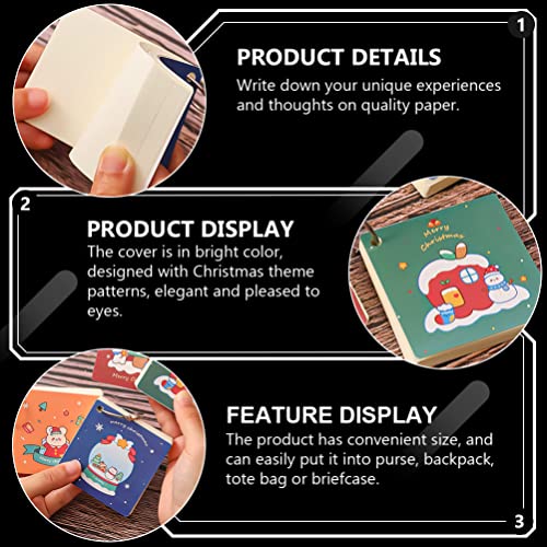 NUOBESTY 8 cartões de estudo, cartões de Natal, cartões de estudo, cartões coloridos, cartões didáti